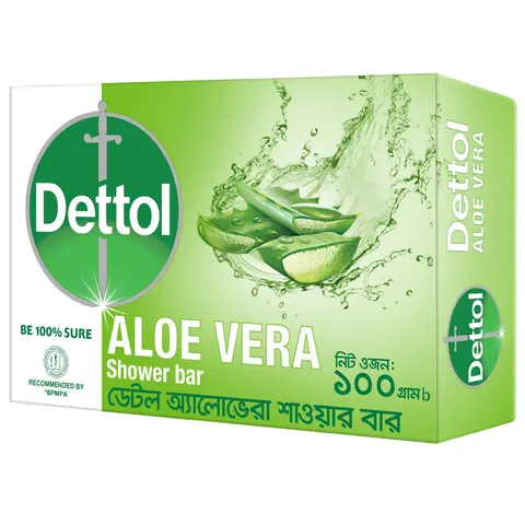Dettol Aloe Vera Shower Bar 100gm
